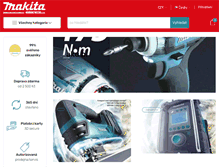 Tablet Screenshot of makita-shop.cz