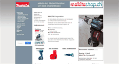 Desktop Screenshot of makita-shop.ch