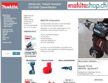 Tablet Screenshot of makita-shop.ch